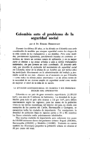 Colombia ante el problema de la seguridad social