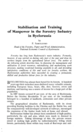 Stabilisation and training of manpower in the forestry industry in Byelorussia