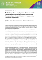 Technological and employment changes, and the demands for skills development: institutional framework and dynamic for the development of collective capabilities : executive summary