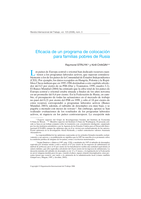 Eficacia de un programa de colocación para familias pobres de Rusia