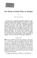 New trends in social policy in Germany