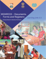 MGNREGS - Documents, Forms and Registers: training module for Barefoot Technicians : Learning unit 2.3