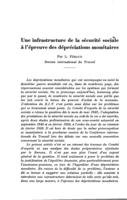 Une infrastructure de la sécurité sociale à l'épreuve des dépréciations monétaires