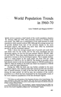 World population trends in 1960-70