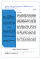How to improve the reporting of occupational diseases in Indonesia?