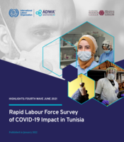 Rapid labour force survey of COVID-19 impact in Tunisia: highlights: fourth wave June 2021