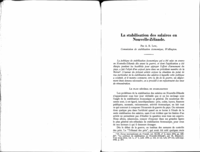 La stabilisation des salaires en Nouvelle-Zélande
