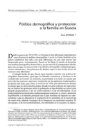 Política demográfica y protección a la familia en Suecia