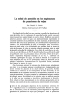 La edad de pensión en los regímenes de pensiones de vejez