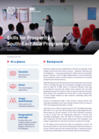 Skills for prosperity in South-East Asia programme