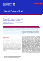 Responsible finance in the cocoa supply chain in Côte d’Ivoire: the leverage role of the financial sector in eliminating child labour