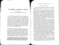Le problème du logement en France