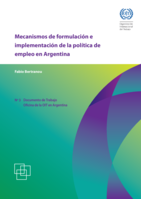 Mecanismos de formulación e implementación de la política de empleo en Argentina