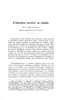 L'éducation ouvrière au Canada