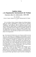 América latina y la Organización Internacional del Trabajo: cuarenta años de colaboración, 1919- 1959