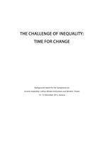 The challenge of inequality: time for change
