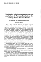Fijación del salario mínimo de acuerdo con la Ley de Normas Equitativas de Trabajo de los Estados Unidos: la labor de los comités industriales