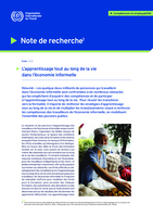L’apprentissage tout au long de la vie dans l’économie informelle