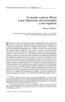 El éxodo rural en África y sus relaciones con el empleo y los ingresos
