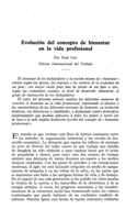 Evolución del concepto de bienestar en la vida profesional