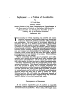 Employment: a problem of co-ordination
