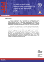 Does the work-study combination among youth improve the transition path?
