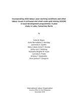 Incorporating child labour, poor working conditions and other labour issues in artisanal and small-scale gold mining (ASGM) in local development programmes: a pilot study in Labo, Camarines Norte