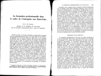 La formation professionnelle dans le cadre de l'entreprise aux Etats-Unis