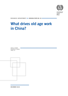 What drives old age work in China?