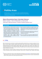 A guide to public investments in the care economy: policy support tool for estimating care deficits, investment costs and economic returns