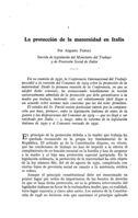 La protección de la maternidad en Italia