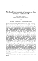 Movilidad internacional de la mano de obra en Europa occidental: II