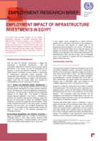 Employment impact of infrastructure investments in Egypt