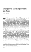 Manpower and employment in Brazil