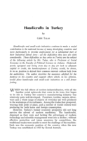 Handicrafts in Turkey