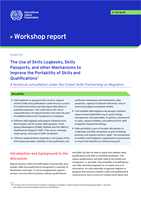 The use of skills logbooks, skills Passports, and other mechanisms to improve the portability of skills and qualifications: a technical consultation under the global skills partnership on migration