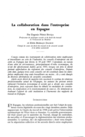 La collaboration dans l'entreprise en Espagne