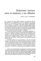 Relaciones internas entre el sindicato y sus afiliados