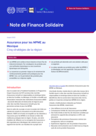 Assurance pour les MPME au Mexique: cinq stratégies de la région