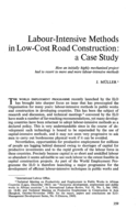 Labour-intensive methods in low-cost road construction: a case study