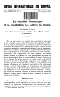Les enquêtes économiques et la conciliation des conflits du travail