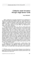 Collective asset formation through wage-earner funds