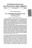 The course of American recovery