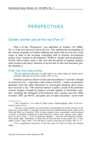 Gender, women and all the rest: Part II