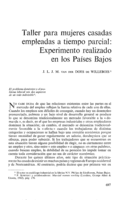 Taller para mujeres casadas empleadas a tiempo parcial: experimento realizado en los Países Bajos
