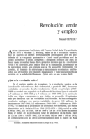 Revolución verde y empleo