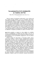Las perspectivas de la inmigración en América del Sur