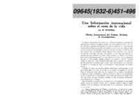 Una información internacional sobre el coste de la vida