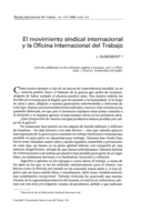 El movimiento sindical internacional y la Oficina Internacional del Trabajo