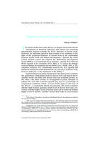 Decent work and human development